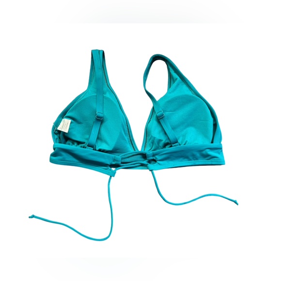 SKYE by Infinity Raine ISABELLA dark teal lace up back bikini swim top XL NWT - Picture 7 of 9
